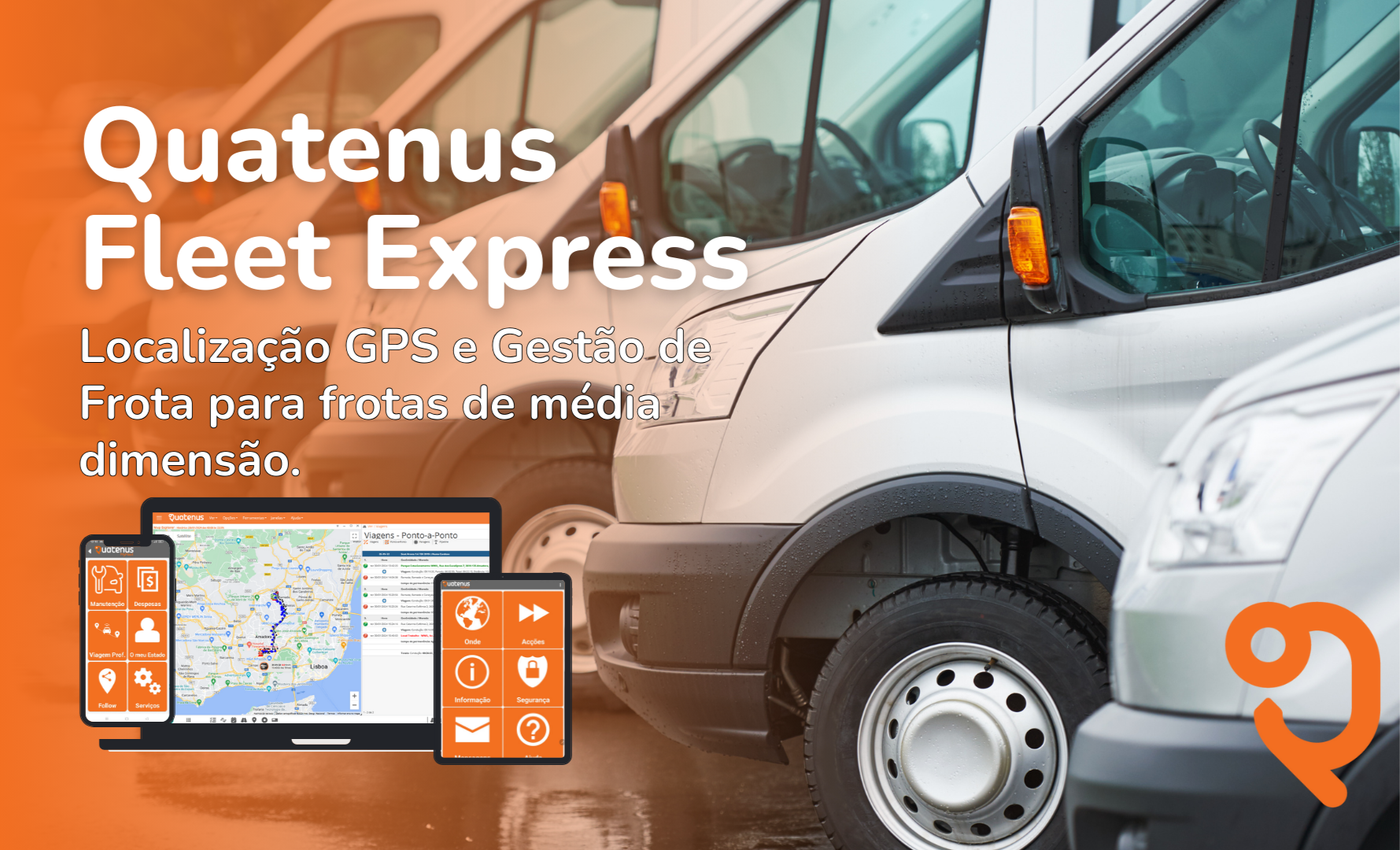 Quatenus Fleet Express: Gestão de Frota e Localização GPS para Frotas de Média Dimensão